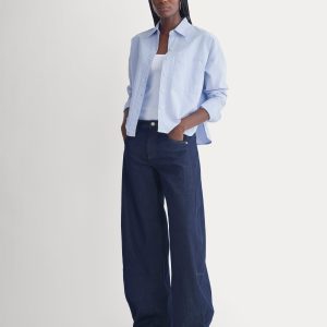 Baggy Barrel-Leg Jean | Dark Indigo